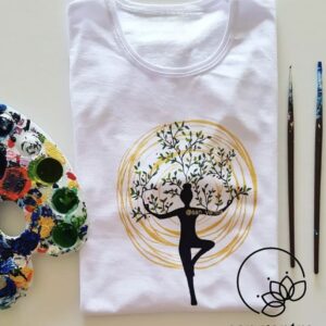 تیشرت یوگا طرح درخت